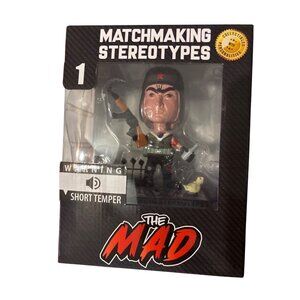 Bobble Head Matchmaking Stereotypes MAD Collectible Figure Short Temper